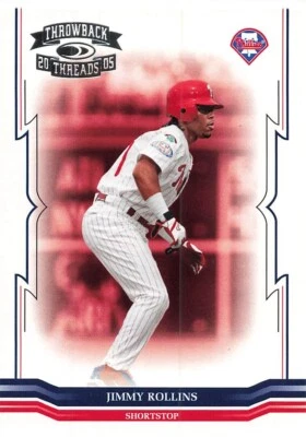 Jimmy Rollins 2005 Donruss Throwback Threads #237 Foto 1 de 2