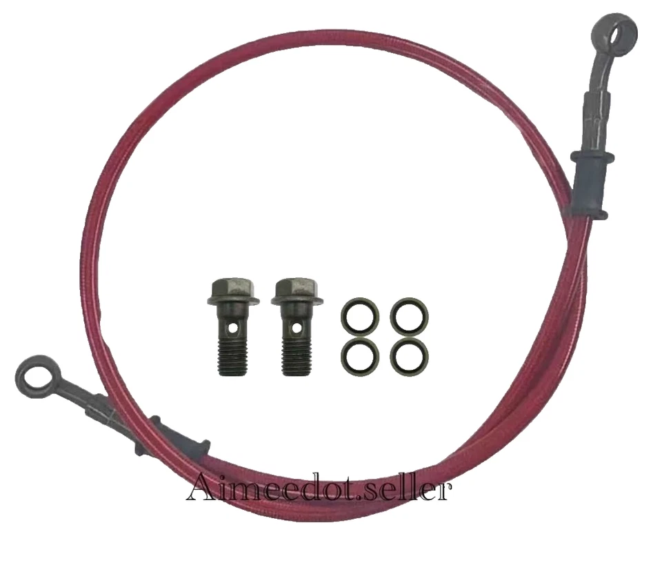 Rear Brake Hose Line fit Yamaha Raptor 350   YFM350R, 2004- 2013/  RED - Image 1 of 1