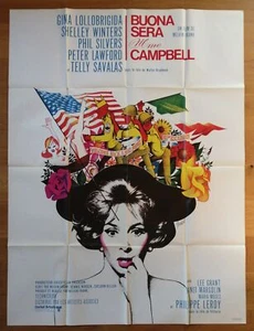 BUENA SERA MME CAMPBELL gina lollobrigida affiche cinema 160x120 cm '68 - Foto 1 di 1