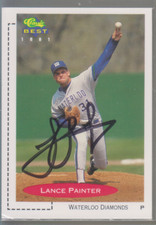 Autographed 1991 Classic Best Lance Painter - Waterloo Diamonds