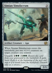 *MtG: 4x SIMIAN SIMULACRUM - La Guerra de los Hermanos Raro - Magicman-Europa* - Imagen 1 de 1