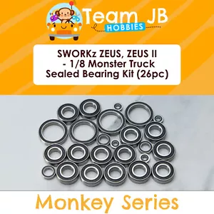 SWORKz ZEUS, ZEUS II - 1/8 Monster Truck - 26 Pcs Rubber Sealed Bearings Kit - Picture 1 of 2