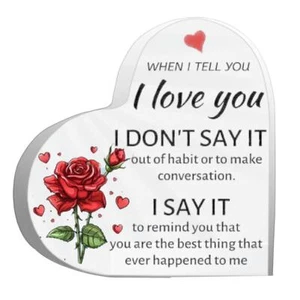 Couple gift wedding anniversary thank you gift decoration logo plaque New I7 - Picture 1 of 10