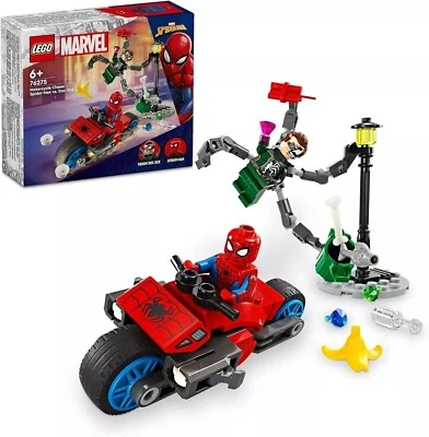 LEGO 76275 Marvel Motorcycle Chase: Spider-Man vs. Doc Ock Super Heroes NEW - Image 1 of 4
