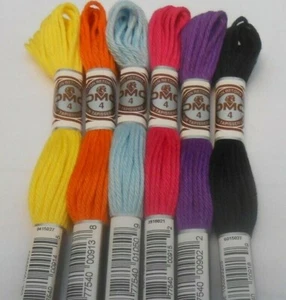 DMC Algodón Suave/Estera Retors Colores Surtidos Paquete de 6 Colores Puede variar - Imagen 1 de 1