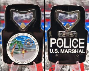  US Marshals Florida RFTF Panama City Ballistic Shield Bottle Opener Shaped Coin