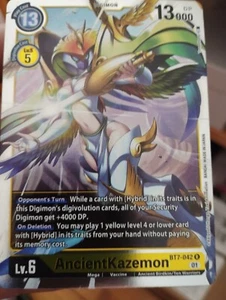 (144) Juego de Cartas Digimon BT7-042 AncientKazemon Raro - Imagen 1 de 1