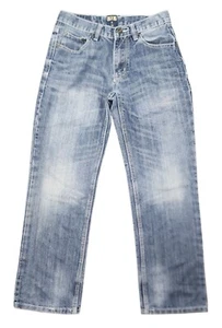 Boy's FUSAI Jeans Y2K? Size 14 Loose Fit 100% Cotton Comfy Fit Youth Pants Denim - Picture 1 of 7