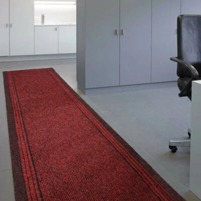 Alfombras rojas antideslizantes para corredores de pasillo cortadas a medida extra largas - Imagen 1 de 4