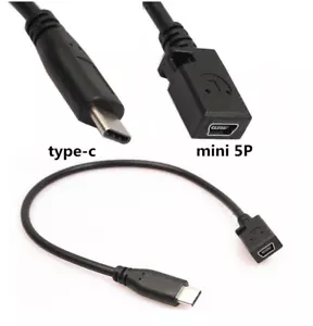USB 3.1 Type C Male to Mini USB Female Data Cable for Google Nexus 6p/Letv 1S - Picture 1 of 5