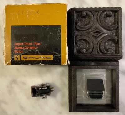 SHURE V15 TYPE III CARTRIDGE & NEW "TONAR" VN35E STYLUS IN DISPLAY CASE + BOX .. - Image 1 of 4