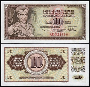 YUGOSLAVIA 10 DINARA (P87a) 1978 UNC - Picture 1 of 1