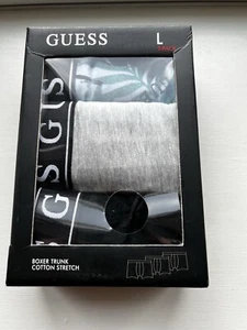 3er Pack GUESS Herren Boxershorts Logo Cotton Stretch Mehrfarbig in L und XL - Bild 1 von 2