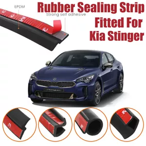 Door Seal Strip Kit Rubber Weather Draft Wind Noise Reduction For Kia Stinger - Picture 1 of 12