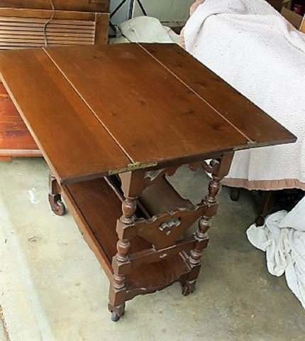 Antique 1920s Art Deco Mahogany Fold Top Library Desk Unique and Rare! Cover