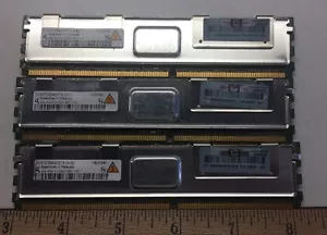  HP 6GB (3x2GB) 2Rx4 PC2-5300F-555-11-H0 Server Memory - Picture 1 of 8