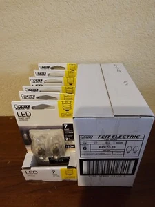 12 Pack Feit Electric LED Candelabra Night Light Bulb 7w/0.6w E12 4000k - Picture 1 of 4