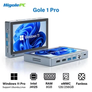 Higole Gole 1 Pro Mini PC Table Intel J4125 8GB RAM 256GB storage Windows 11 5.5 - Afbeelding 1 van 6