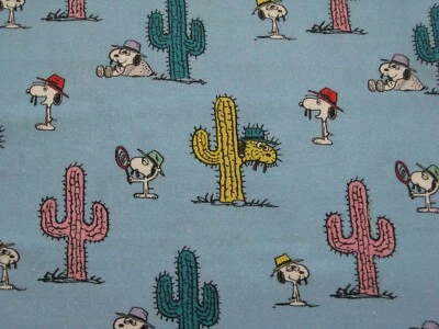 SPRINGS CREATIVE PRODUCTS Peanuts Snoopy Brother Spike Cactus Fabric - Fat Quarter 18 Inches x 21 Inches