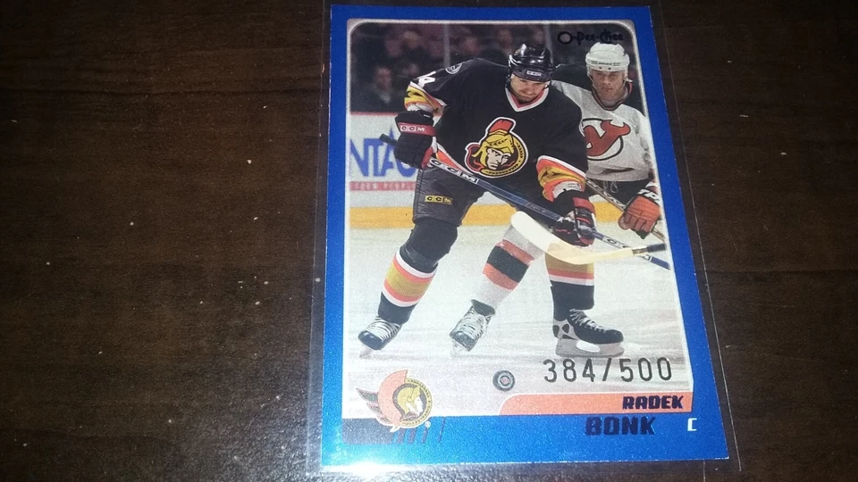 2003-04 Topps OPC O-Pee-Chee Blue Parallel RADEK BONK #96 SP 384/500 - Image 1 of 1