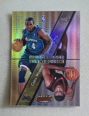1997-98 Bowman's Best Mirror Image Refractor Shaquille O'Neal / Chris Webber M12 - Image 1 of 4