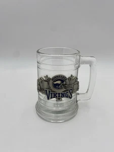 Taza jarra de vidrio de 15 OZ de Minnesota Vikings NFL con logotipo de paisaje urbano de PELTRE VIKINGOS - Imagen 1 de 6