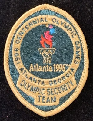Parche vintage del equipo de seguridad olímpico Atlanta 1996 Foto 1 de 3