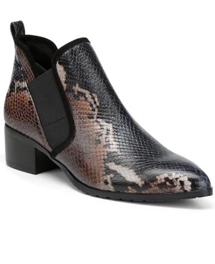 Donald Pliner Women's Darla Snakeskin Leather Chelsea Booties!! Size US 8 - Image 1 of 4