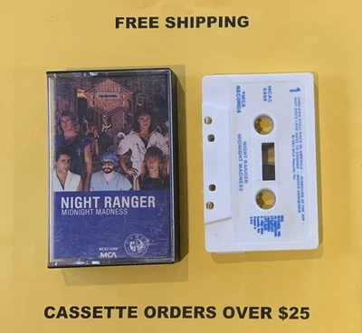 Night Ranger Midnight Madness Cassette Tape Tested. - Image 1 of 4