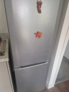 Silver Beko Frige Freezer Just Needs New Freezer Compartments - Picture 1 of 2