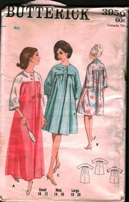 3956 Vintage Butterick SEWING Pattern Misses Quick Easy Robe 2 Lengths Medium M - Image 1 of 2