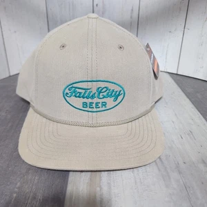 Richardson Outdoor Falls City Cerveza Cuerda Sombrero Tostado Pana Nuevo con Etiquetas - Imagen 1 de 6