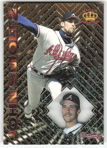 1997 Pacific Prism Invincible #83 John Smoltz BASEBALL Atlanta Braves - Picture 1 of 2