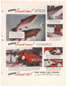 Anuncio de camioneta Ford 1949: modelo F-5 plataforma plana para Horace Frantz Fishery Colorado Springs - Imagen 1 de 1