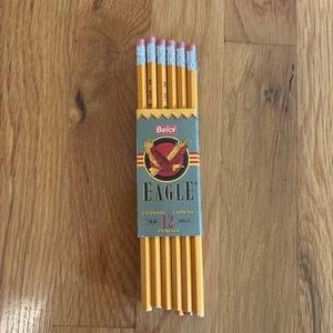 BEROL Eagle #2 Yellow Pencils 12-Pack 1993 Vintage - Picture 1 of 8