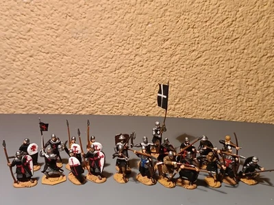 Figuren 1:72 Kreuzritter und Fussvolk  Top Bemalt B - Bild 1 von 4