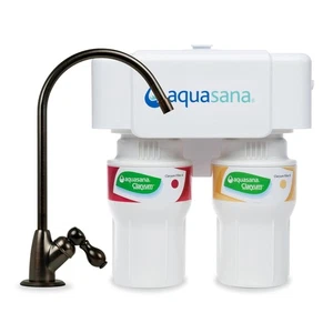 Aquasana AQ-5200.62 2 Stage Under Sink Counter Water Filter System Chlorine - Picture 1 of 6