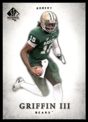 2012 SP Authentic #10 Robert Griffin III RC Rookie Redskins Baylor - Image 1 of 2