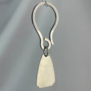 Vintage massiv Sterling Silber 925 Schlüsselanhänger Namensschild Anhänger gestempelt - Bild 1 von 4