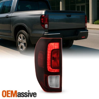 For 2017-2023 Honda Ridgeline [Halogen Type] Chrome Tail Light Driver w/ LED DRL - Image 1 of 4
