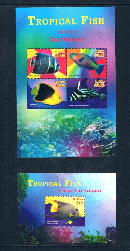 Valor Scott de $34,50 - 2015 ST KITTS peces 4 s/s mar Caribe CV MNH UM NH Foto 1 de 4