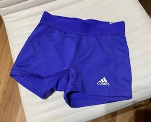 Adidas Purple Techfit Medium Compression Climalite Shorts Size XS Active Sports - Picture 1 of 8