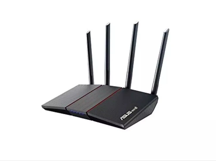 ASUS RT-AX55 AX1800 Dual Band WiFi 6 Gigabit Router, 802.11ax, Lifetime internet - Image 1 of 1