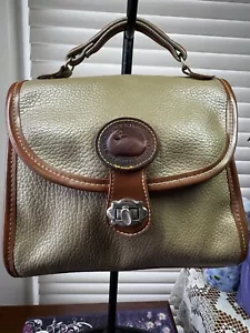 DOONEY & BOURKE VINTAGE DUE TONI MANICO SUPERIORE IN PELLE, SM, CINTURINO ATTACCO HARDWARE++ - Foto 1 di 11