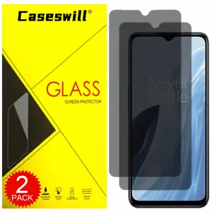 Protector de pantalla de vidrio templado 9H antiespía antiespía privacidad para OnePlus Nord N300 5G - Imagen 1 de 8