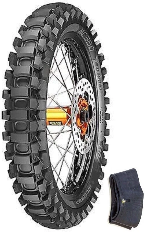 METZELER 100/90-19 MC360 MIDHARD DIRT OFF-ROAD REAR TIRE + TUBE YAMAHA - Image 1 of 1