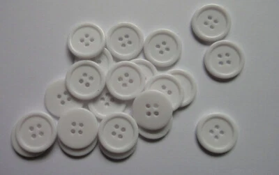 20mm 0.78" 50pcs 4-Holes Round Resin Sewing Clothes Buttons Diy Craft Sell Off - Image 1 of 4