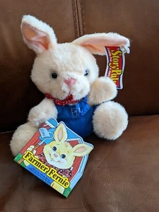 Goodtimes Publishing Story 1991 Pal Cuddly Rabbit Plush & Farmer Fernie Book NEW - Foto 1 di 5
