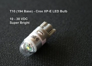 LED - CREE XP-E T10 194 Base LED Automotive Bulb, Cool White 5000K LED Bulb - Picture 1 of 2