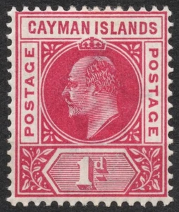 Sg: KY 4 Mi:KY 4 1903 1 d Br. Penny (antiguo) ISLAS CAIMÁN Rey Eduardo VII, HH - Imagen 1 de 2